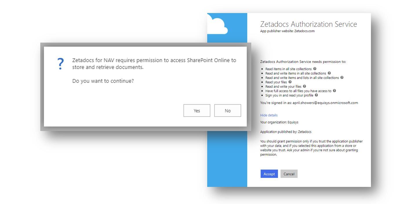 Zetadocs Authorization