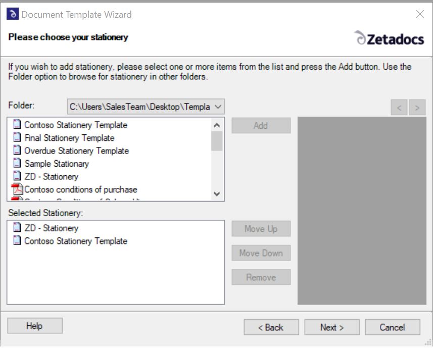 Zetadocs Dynamics Fields